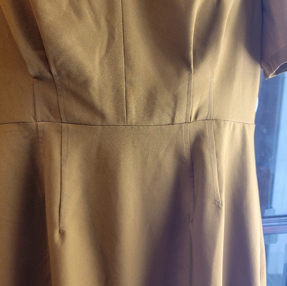 Lark & Ro size 12 Mustard Color Dress B23 - Picture 8 of 10